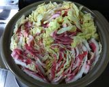 豚バラと白菜の重ね鍋に塩ラーメンを入た鍋作り方6写真