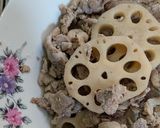 簡単★豚こま肉とレンコンの煮付け作り方4写真