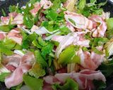 フライパンで野菜と豚バラ肉の蒸し焼き作り方5写真