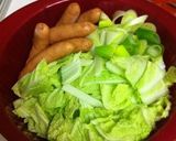 冬野菜とウインナーのあったかスープ♡作り方1写真