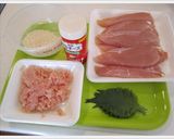 §鶏ミンチとおおば§のササミフライ♪作り方1写真