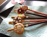 華かんざし❀　ポッキーdeグラスマーカー作り方8写真