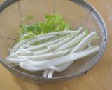 白菜の芯を細く切ってナポリタン風♪作り方1写真