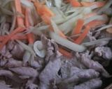ごぼうと肉のきんぴら作り方4写真