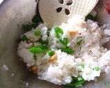 スナップエンドウと胡桃と梅のおにぎり作り方4写真