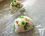 スナップエンドウと胡桃と梅のおにぎり作り方5写真