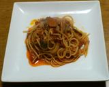 秋刀魚のトマトソースパスタ作り方5写真