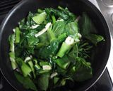 小松菜と油あげの炒め煮作り方3写真