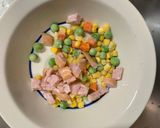 全てレンジクリーミー味噌キムチ炒飯弁当作り方2写真