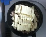 豚バラと豆腐の卵とじ作り方3写真