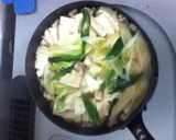 豚バラと豆腐の卵とじ作り方4写真