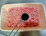 エノキと豆腐のひき肉スープ作り方1写真