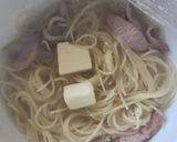 野菜だし♪ソーセージパスタレンジ簡単昼食作り方2写真