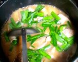 簡単入れるだけ☆ニラじゃが豚肉味噌スープ作り方3写真