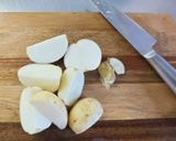 金目鯛と新じゃがの甘辛煮付け作り方3写真