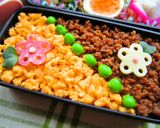 キャラ弁♪ウサギちゃんのそぼろ弁当作り方7写真