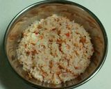 ふわり✿梅おかかご飯の新玉葱の炒り卵のせ作り方1写真