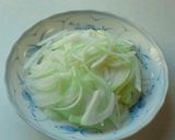 ふわり✿梅おかかご飯の新玉葱の炒り卵のせ作り方2写真