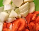 常備野菜で作れる お手軽 野菜スープ ♬作り方1写真
