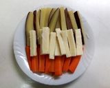 さつま芋人参チーズの豚巻き～バター醤油～作り方2写真
