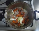 味噌と豆乳で　優しくまろやかスープ作り方2写真