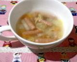 白菜とウインナーの中華スープ作り方8写真