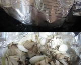 牡蠣と茸のフライパンホイル蒸し作り方4写真