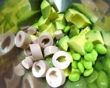 魚ニソ×アボカドの塩麹胡麻きなこ和え作り方5写真