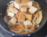 さば味噌煮缶詰と厚揚げの煮物作り方2写真