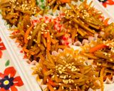 簡単!お弁当作り置き☆ヤンニョムきんぴら作り方4写真