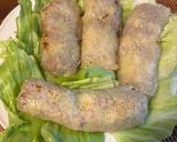 豚挽とキャベツのライスペーパー包み焼き作り方6写真