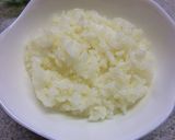 桜えび×アボカド×チーズの卵とじ丼。作り方3写真
