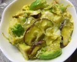 しらす×アボカドの卵とじ丼～梅ワサビ風味作り方8写真