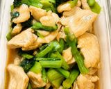 鶏むね肉と小松菜のとろ旨オイスター炒め作り方11写真