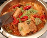 豚肉ゴロゴロ♡本場ソウル風♪キムチチゲ作り方15写真