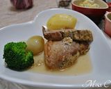 豚ロースマスタード風味煮作り方4写真