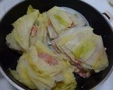 白菜とひき肉の塩麹煮作り方3写真