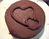 ダブルハートのガナッシュケーキ作り方10写真