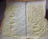 桜えび×キャベツの軸のお好み焼きトースト作り方1写真