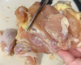 【ワンパン包丁なし ♪】てりたまチキン丼作り方3写真