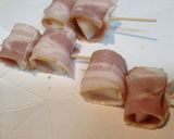 トースターで大根のベーコン巻き串カツ作り方3写真