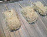 トースターで大根のベーコン巻き串カツ作り方5写真