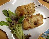 トースターで大根のベーコン巻き串カツ作り方6写真