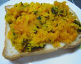 かぼちゃの煮物をリメイクしてトーストに♬作り方1写真
