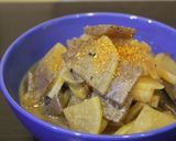 大根とこんにゃくのきんぴらチック煮物作り方4写真