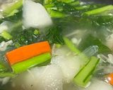 簡単！蕪とチキンのシチュー🍽️葉も彩に🥬作り方5写真