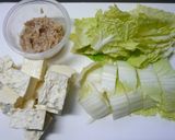 簡単♪早い！豆腐・白菜・ツナのさっと煮作り方1写真