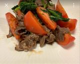 ☆簡単ほうれん草と炒めお肉のサラダ♬美味作り方9写真