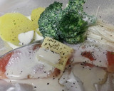 簡単！鮭のホイル焼き(生クリームソース)作り方4写真