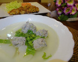 簡単♪蓮根と鶏ミンチの団子♪(スープ編)作り方7写真